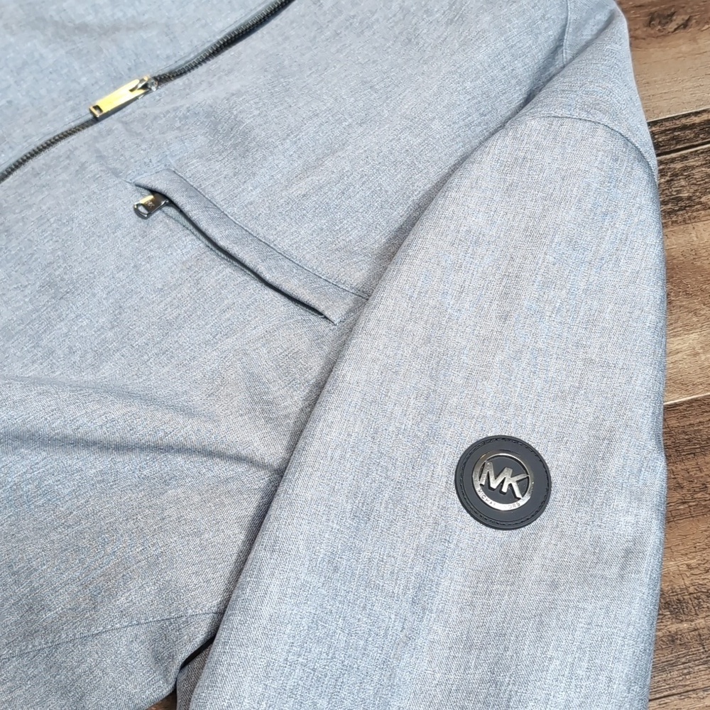 Michael Kors Lightweight Bomber Jacket Size XXL in Gray - Picture 4 of 11